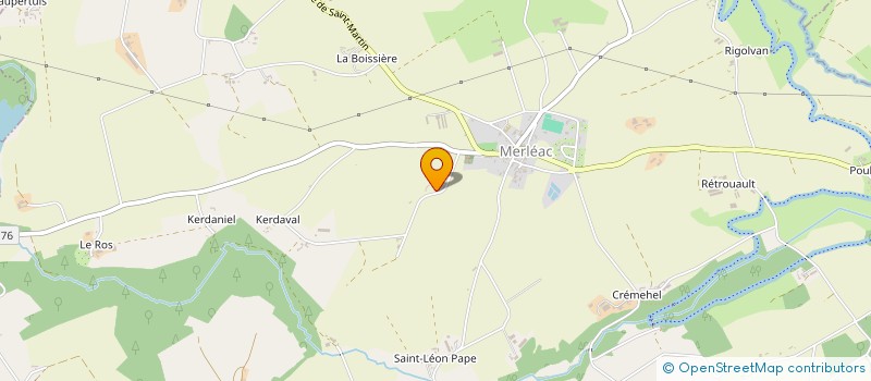 localisation de l'entreprise MONSIEUR ROMAIN BERTHO  MERLEAC