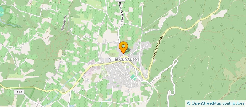 localisation de l'entreprise MONSIEUR ROMAIN BERTHOME  VILLES-SUR-AUZON