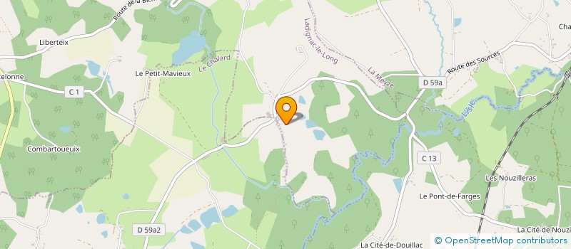 localisation de l'entreprise MONSIEUR ROMAIN BERTIN à LADIGNAC-LE-LONG