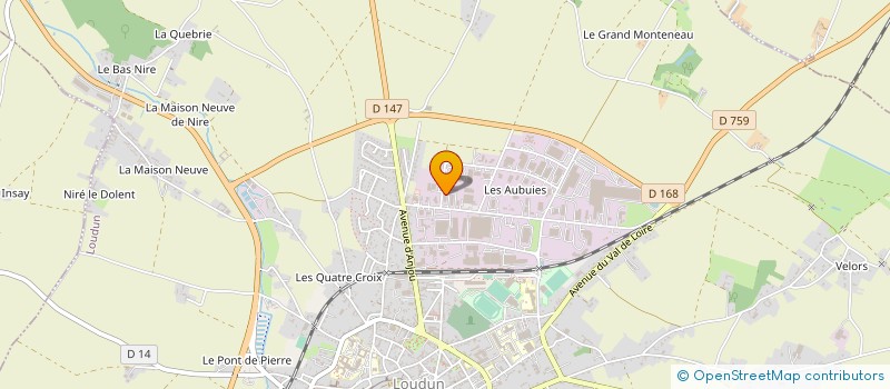 localisation de l'entreprise MONSIEUR ROMAIN BERTON à LOUDUN