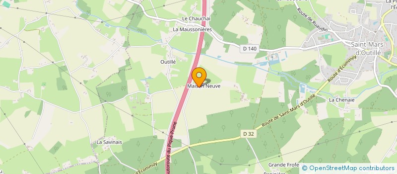 localisation de l'entreprise MONSIEUR ROMAIN BERTRAND  SAINT-MARS-D'OUTILLE