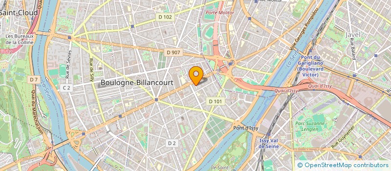 localisation de l'entreprise MONSIEUR ROMAIN BERTUCAT  BOULOGNE-BILLANCOURT