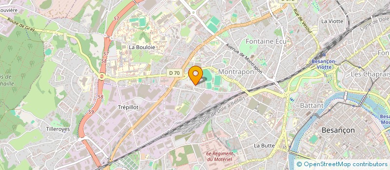 localisation de l'entreprise MONSIEUR ROMAIN BESANCON  BESANCON