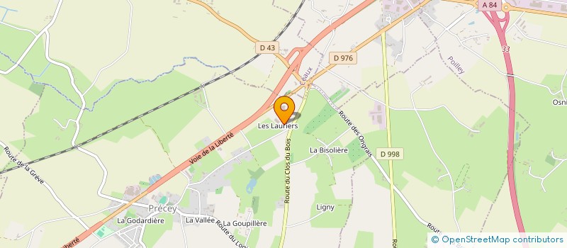 localisation de l'entreprise MONSIEUR ROMAIN BESNARD  PRECEY