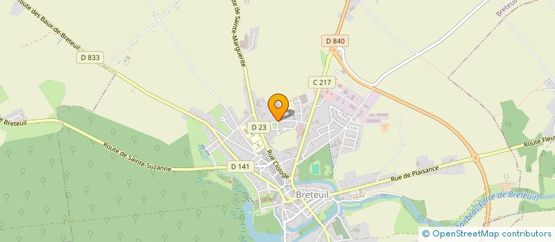 localisation de l'entreprise MONSIEUR ROMAIN BESNARD  BRETEUIL