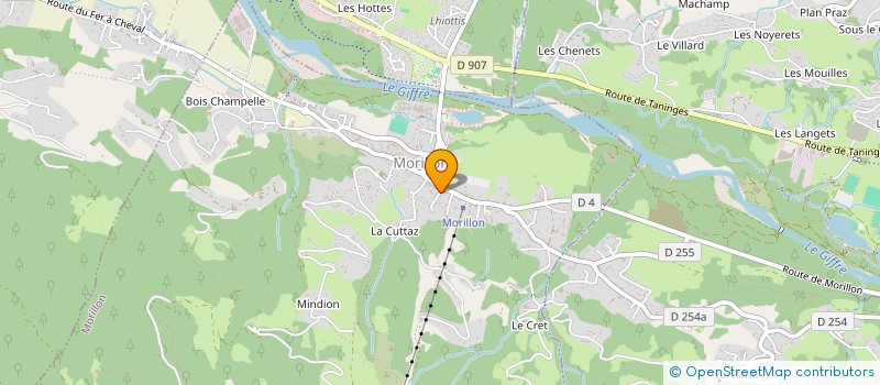 localisation de l'entreprise MONSIEUR ROMAIN BESSON  MORILLON