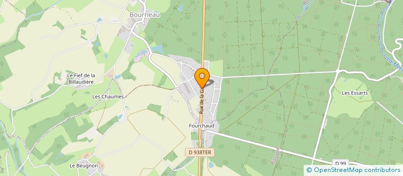 localisation de l'entreprise MONSIEUR ROMAIN BETAUD  BOURNEAU