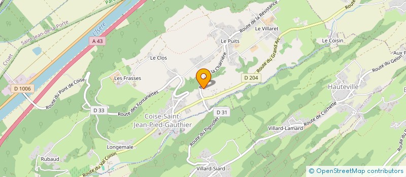 localisation de l'entreprise MONSIEUR ROMAIN BETTIOL  COISE-SAINT-JEAN-PIED-GAUTHIER