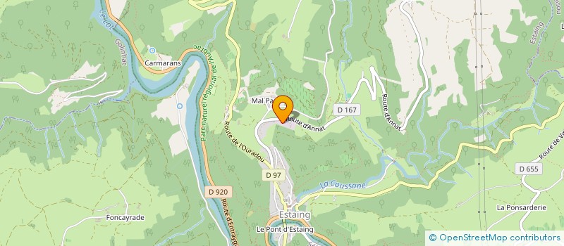 localisation de l'entreprise MONSIEUR ROMAIN BEZAMAT  ESTAING