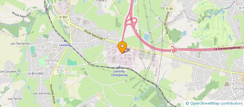 localisation de l'entreprise MONSIEUR ROMAIN BIANCO  LENTILLY