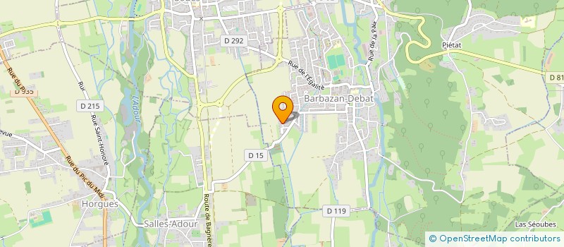 localisation de l'entreprise MONSIEUR ROMAIN BIEFFEILH  BARBAZAN-DEBAT