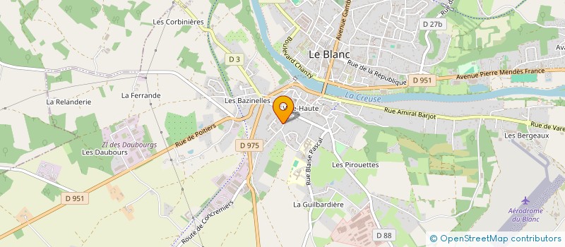 localisation de l'entreprise MONSIEUR ROMAIN BIENVENU à LE BLANC