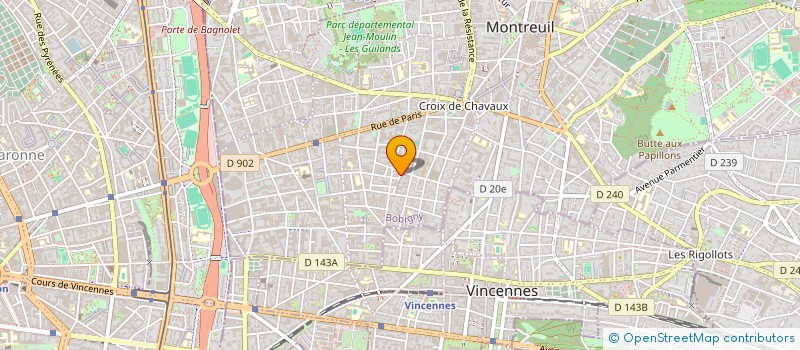 localisation de l'entreprise MONSIEUR ROMAIN BIGOT à MONTREUIL