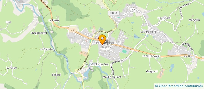 localisation de l'entreprise MONSIEUR ROMAIN BILLIEMAZ  SAINT-SYMPHORIEN-DE-LAY