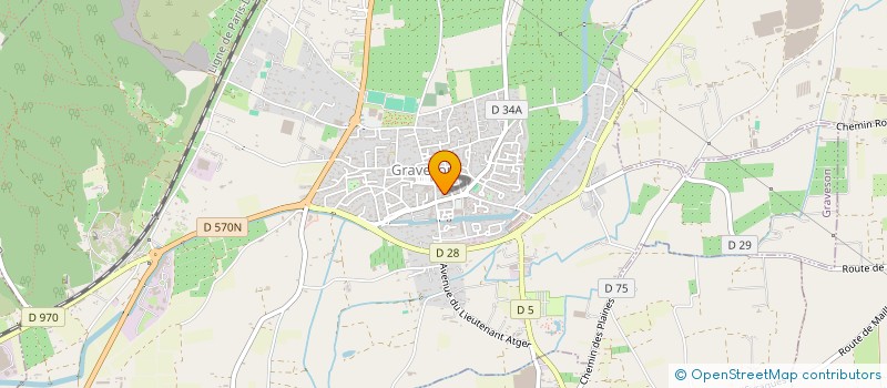 localisation de l'entreprise MONSIEUR ROMAIN BIRONNEAU  GRAVESON