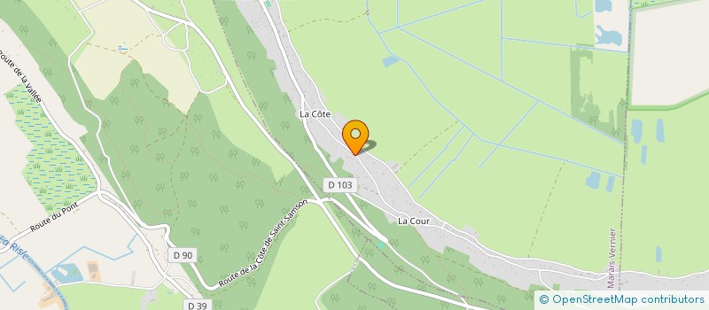 localisation de l'entreprise MONSIEUR ROMAIN BISSON  MARAIS-VERNIER