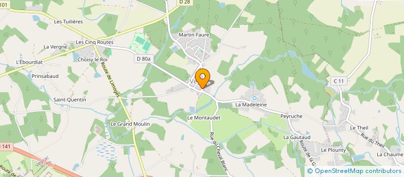 localisation de l'entreprise MONSIEUR ROMAIN BIZET  VEYRAC