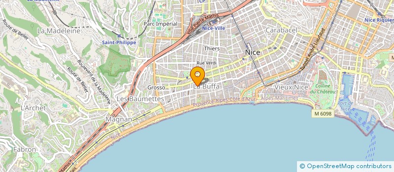 localisation de l'entreprise MONSIEUR ROMAIN BLANCHI  NICE