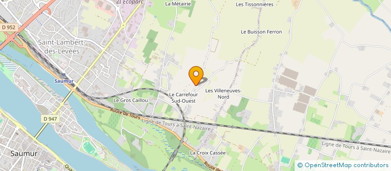 localisation de l'entreprise MONSIEUR ROMAIN BLONDIAUX  SAUMUR