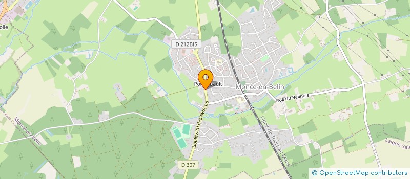 localisation de l'entreprise MONSIEUR ROMAIN BLOT  MONCE-EN-BELIN