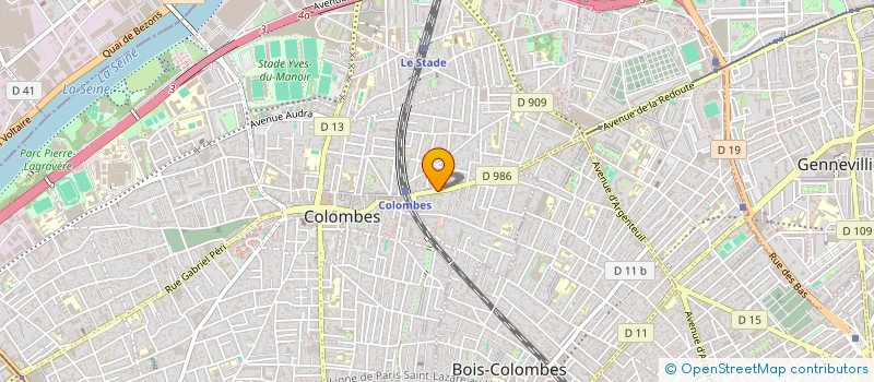 localisation de l'entreprise MONSIEUR ROMAIN BOGENSCHUTZ  COLOMBES