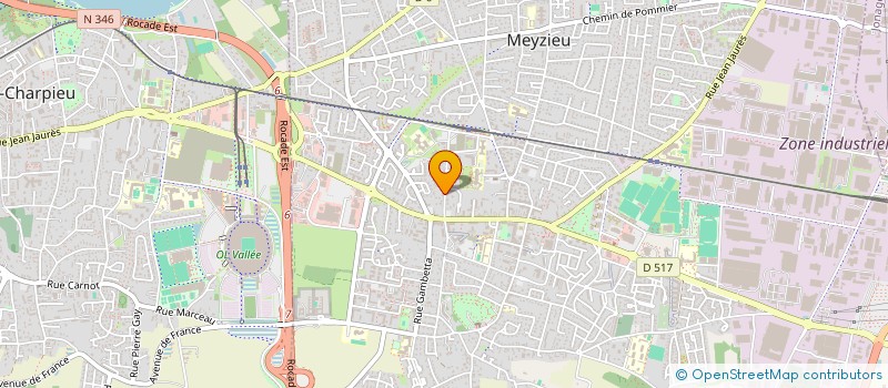 localisation de l'entreprise MONSIEUR ROMAIN BOIRON à MEYZIEU