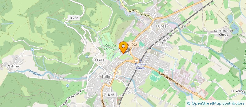 localisation de l'entreprise MONSIEUR ROMAIN BOISSIERE  TULLINS