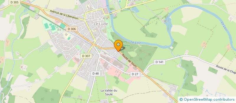 localisation de l'entreprise MONSIEUR ROMAIN BOIVIN  LE LUDE