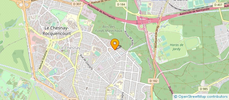 localisation de l'entreprise MONSIEUR ROMAIN BOMMELAER  LE CHESNAY-ROCQUENCOURT