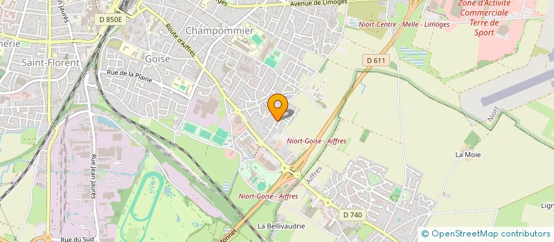 localisation de l'entreprise MONSIEUR ROMAIN BON à NIORT