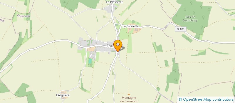 localisation de l'entreprise MONSIEUR ROMAIN BONAMY  FOURNIVAL