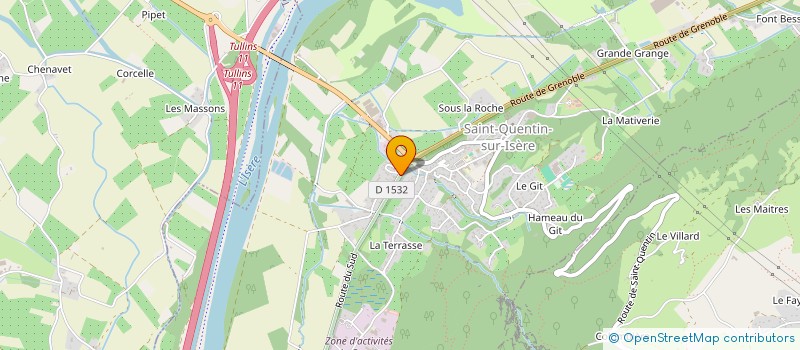 localisation de l'entreprise MONSIEUR ROMAIN BONEL  SAINT-QUENTIN-SUR-ISERE