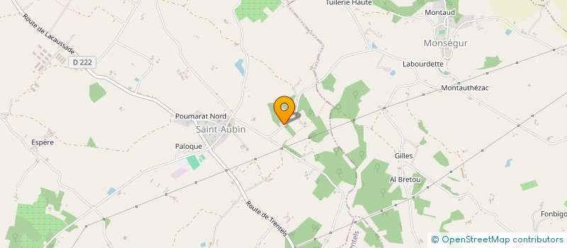 localisation de l'entreprise MONSIEUR ROMAIN BONIS  SAINT-AUBIN