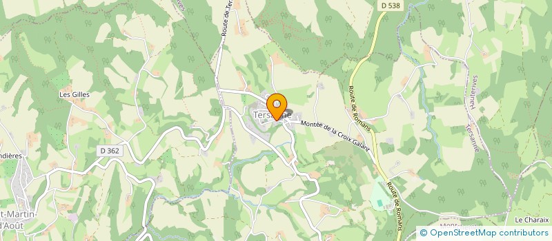 localisation de l'entreprise MONSIEUR ROMAIN BONNAFOUX  TERSANNE