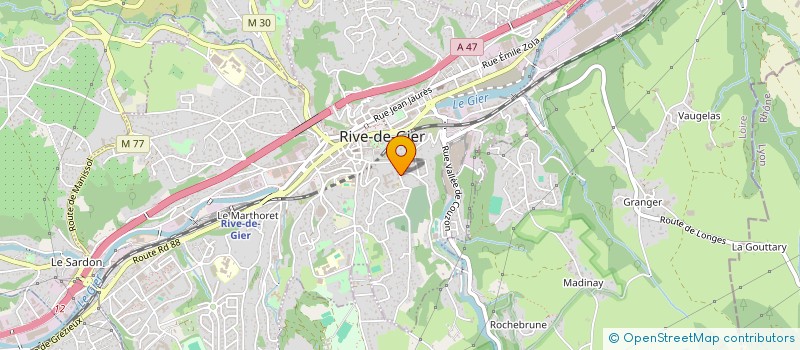 localisation de l'entreprise MONSIEUR ROMAIN BONNAND  SAINT-MARTIN-LA-PLAINE