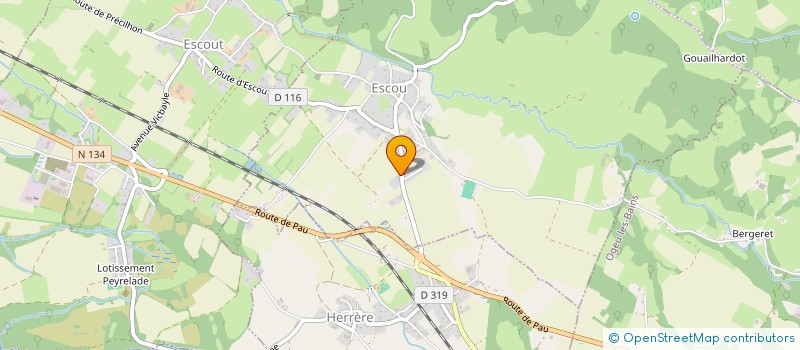 localisation de l'entreprise MONSIEUR ROMAIN BONNAVENTURE  ESCOU