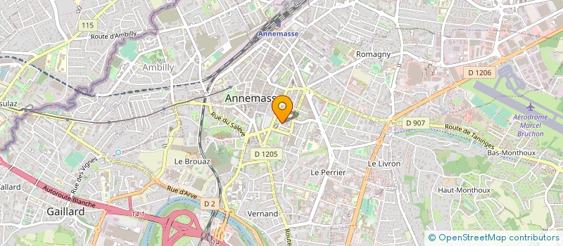 localisation de l'entreprise MONSIEUR ROMAIN BONVOISIN  ANNEMASSE