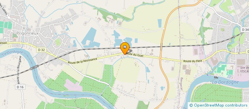 localisation de l'entreprise MONSIEUR ROMAIN BORDERIE  PRIGONRIEUX