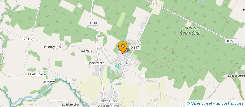 localisation de l'entreprise MONSIEUR ROMAIN BORDIER à SAINT-CLAIR-DE-HALOUZE