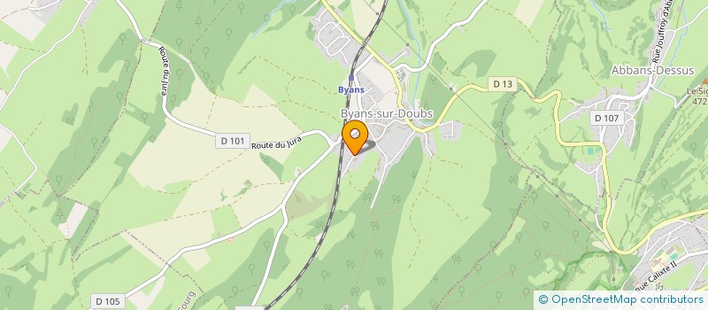 localisation de l'entreprise MONSIEUR ROMAIN BORNAREL  BYANS-SUR-DOUBS