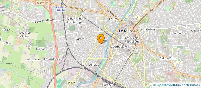 localisation de l'entreprise MONSIEUR ROMAIN BOSQUET  LE MANS