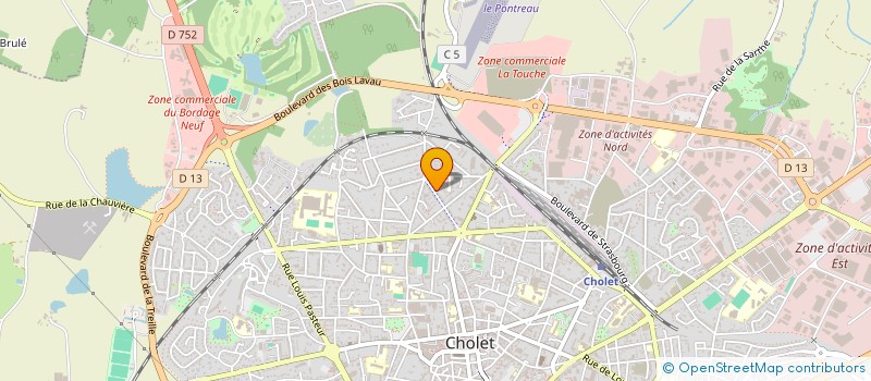 localisation de l'entreprise MONSIEUR ROMAIN BOSSARD à CHOLET