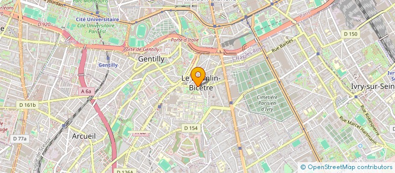 localisation de l'entreprise MONSIEUR ROMAIN BOUCHER  LE KREMLIN-BICETRE