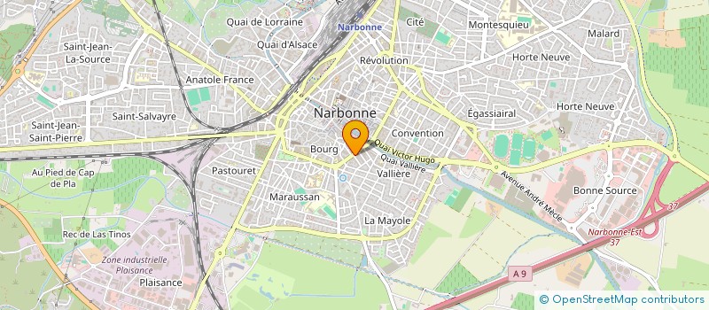 localisation de l'entreprise MONSIEUR ROMAIN BOUGON  NARBONNE