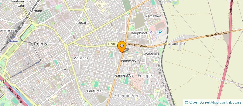 localisation de l'entreprise MONSIEUR ROMAIN BOUILLOT  REIMS