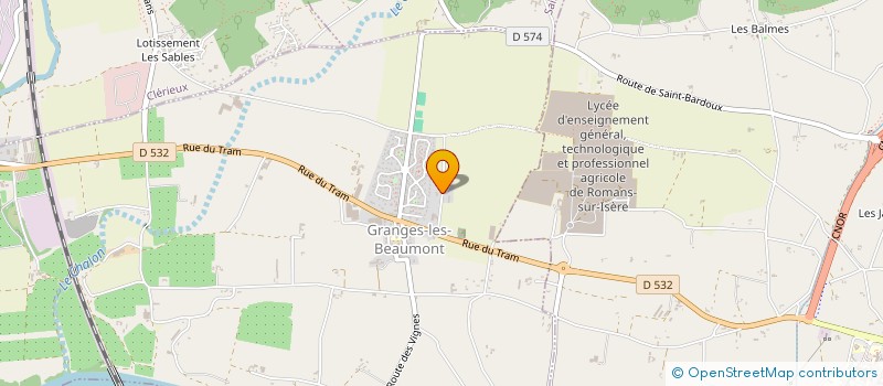 localisation de l'entreprise MONSIEUR ROMAIN BOUILLOUX  GRANGES-LES-BEAUMONT