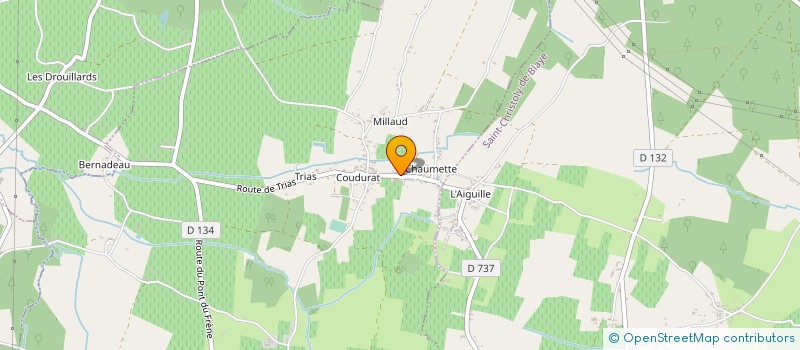 localisation de l'entreprise MONSIEUR ROMAIN BOUINOT  SAINT-GIRONS-D'AIGUEVIVES