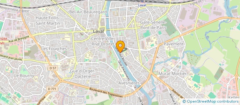 localisation de l'entreprise MONSIEUR ROMAIN BOULLIOU à LAVAL