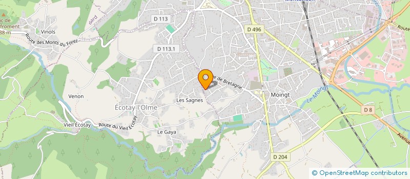 localisation de l'entreprise MONSIEUR ROMAIN BOUNIARD à MONTBRISON