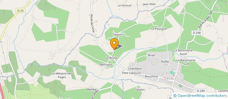 localisation de l'entreprise MONSIEUR ROMAIN BOUQUEY  CEZAC